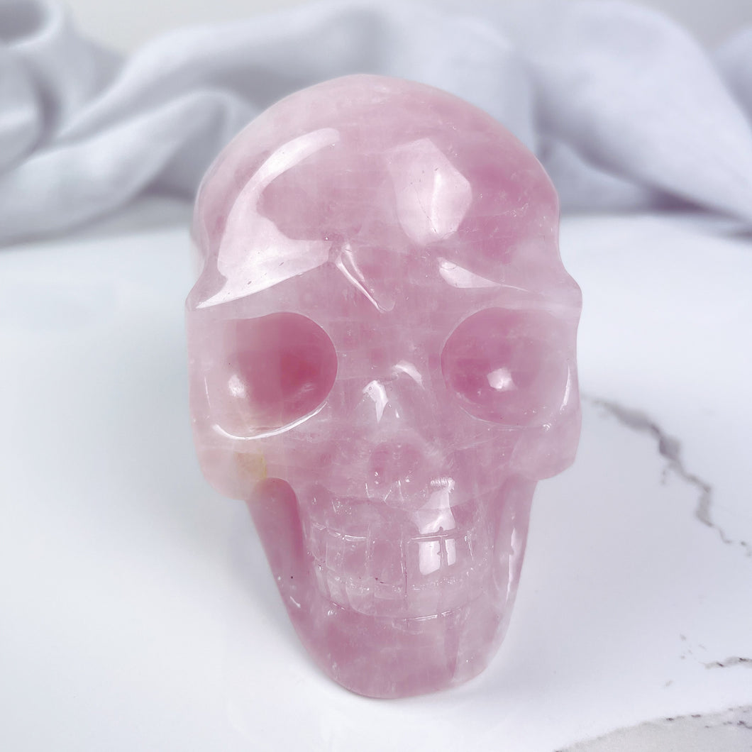 Rose Quartz Skull - Large 900gr
