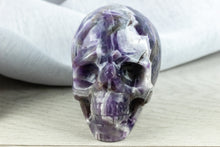 Load image into Gallery viewer, Chevron Amethyst Skull- Large
