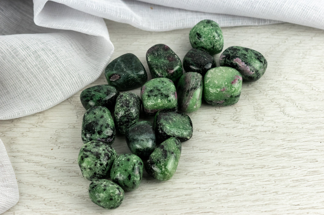 Ruby in Zoisite- Rebirth, Courage & Strength