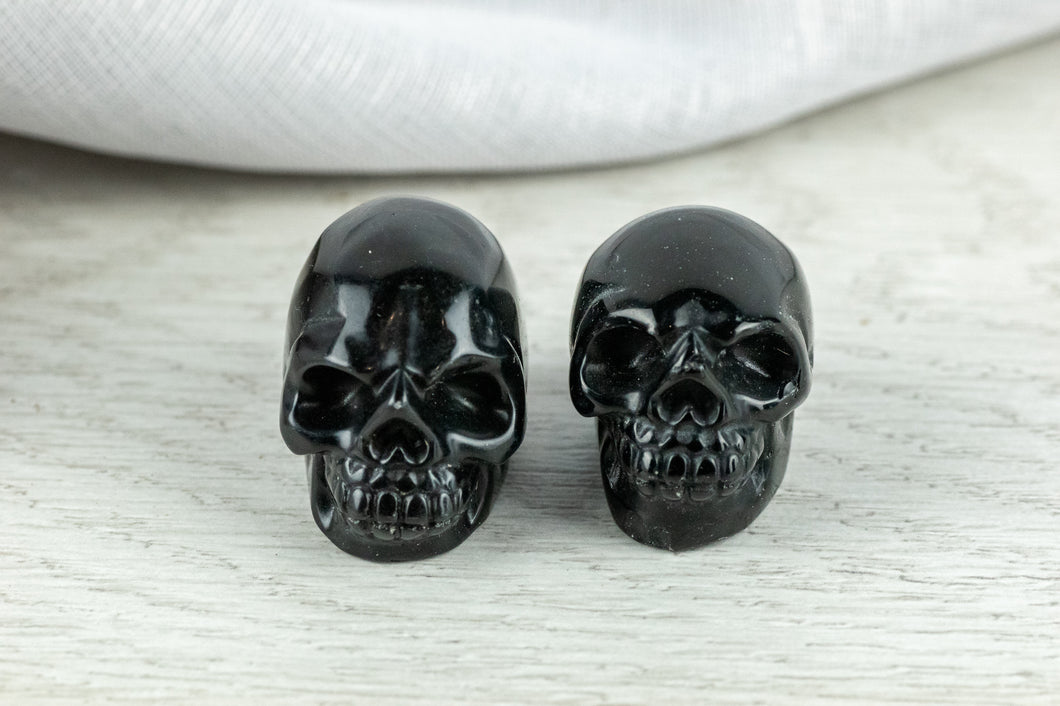 Black Obsidian Skull- Small