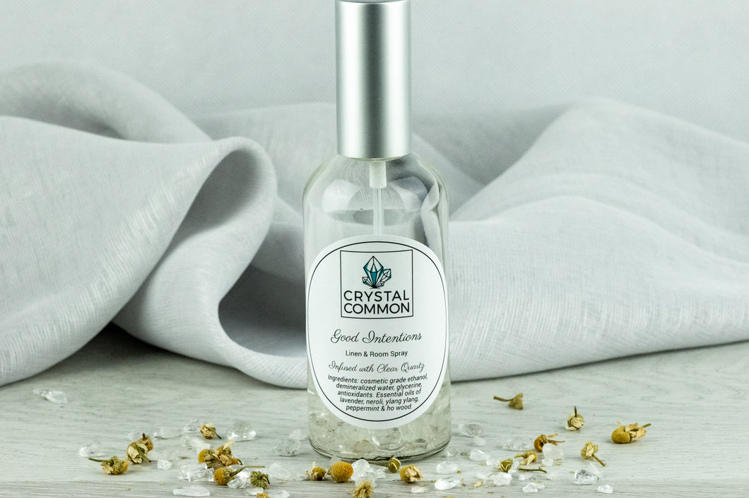 Good Intentions: Clear Quartz Infused Room & Linen Spray